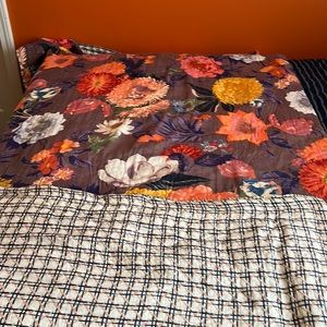 Anthropologie reversible Quilt 92”x96”